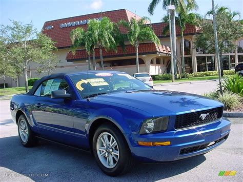 2006 Vista Blue Metallic Ford Mustang V6 Premium Convertible #1412393 | GTCarLot.com - Car Color ...