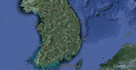 The geographical locations of the sampling sites in a map of the... | Download Scientific Diagram