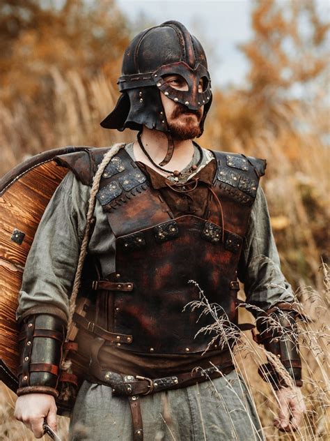 Viking Leather Armour medieval breastplate armor viking | Etsy