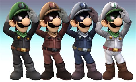 Brawl Luigi Pose Cosmetic Pack [Super Smash Bros. Brawl] [Mods]