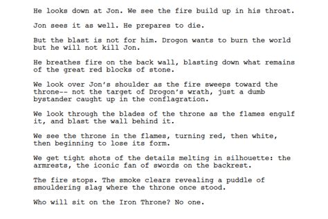 Game of Thrones Finale Script Reveals Why Drogon Melted the Iron Throne