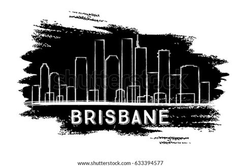 Brisbane Skyline Silhouette Hand Drawn Sketch Stock Vector (Royalty Free) 633394577 | Shutterstock