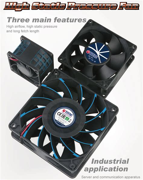 12V DC High Static Pressure Cooling Fan / 80mm - CoolStream 12V DC ...