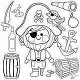Pirate Hook Coloring Page Pages sketch template