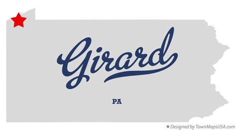 Map of Girard, Erie County, PA, Pennsylvania