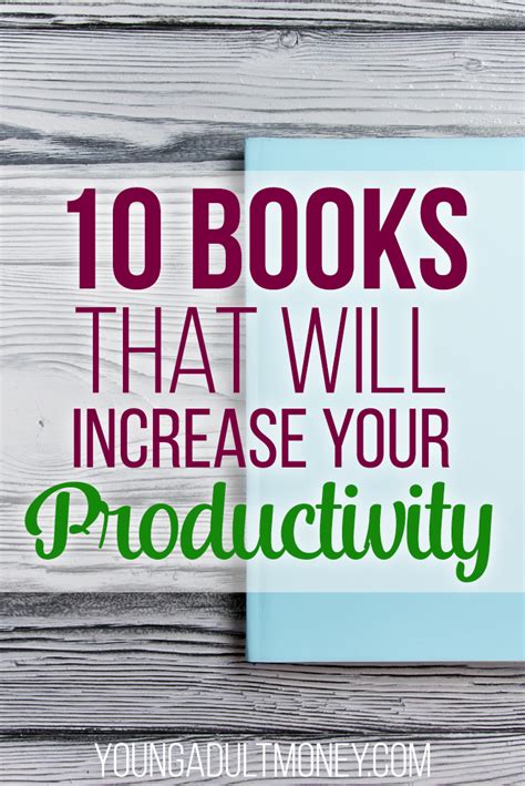 10 Books That Help You Increase Productivity | Young Adult Money