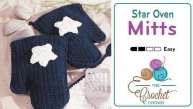 Crochet American Oven Mitts Pattern | The Crochet Crowd