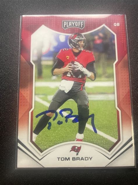 Tom Brady Autographed Card - Etsy