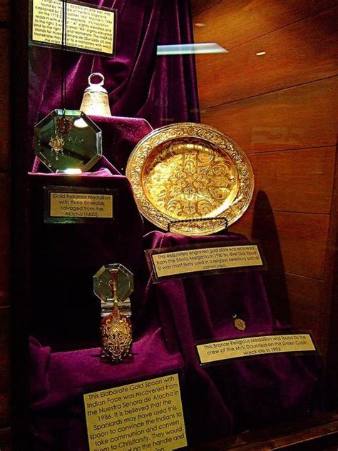 Other treasure from Atocha on display at the Mel Fisher Treasure Museum ...