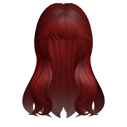 Long Wavy School Girl Hair (Red) | Roblox Item - Rolimon's