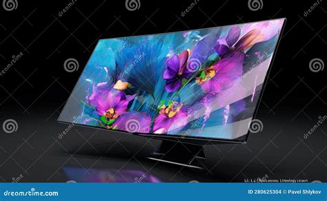 Concept of Large Flexible TV Screen or Professional Led Monitor for ...