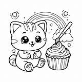 Premium Vector  Cute Cat vector For coloring sketch template