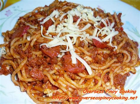 Overseas Pinoy Cooking: Pinoy Spaghetti