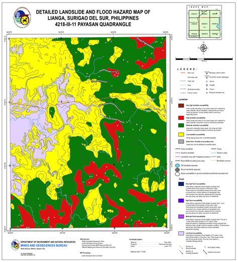 Detailed Landslide and Flood Hazard Map of Lianga, Surigao Del Sur - DocsLib