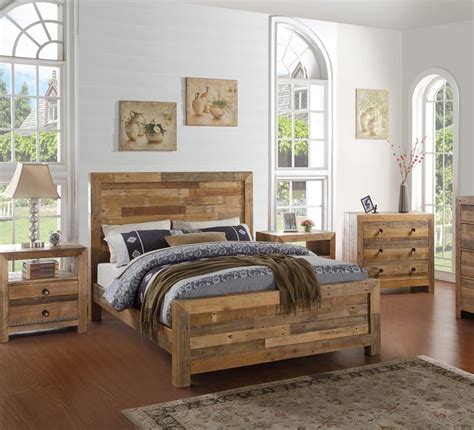 Angora Natural Reclaimed Wood California King Platform Bed | Zin Home