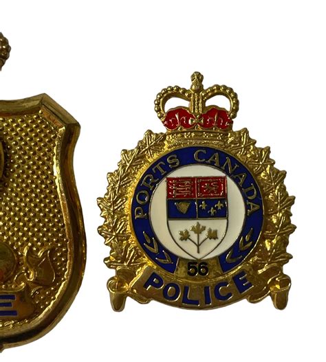 Lot of 2 Ports Canada Police Badges