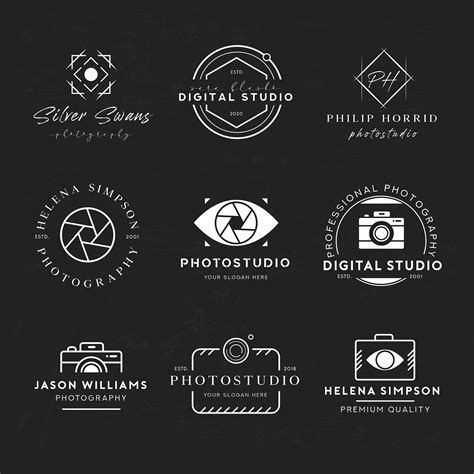 9 Free Photography Logo Templates (AI)