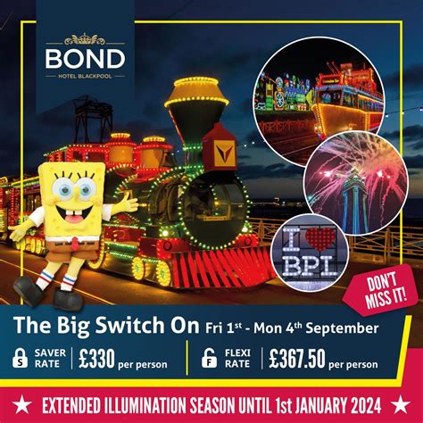 The Blackpool Illuminations 2023 Switch On! - The Bond Hotel, Blackpool