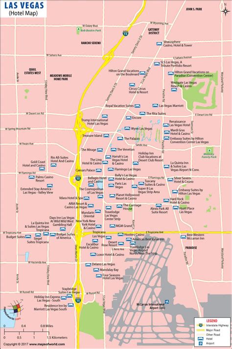 Map Of Hotels In Las Vegas ~ AFP CV