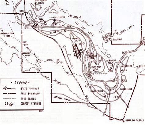 Pfeiffer Big Sur State Park - 1963 | Map showing a portion o… | Flickr