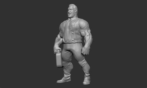 OBJ file wrestler IRS LJN wwe wwf・Design to download and 3D print・Cults