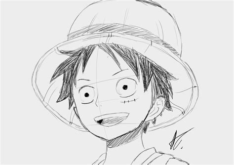 Monkey D. Luffy - Sketch 2 by TheHosner on DeviantArt