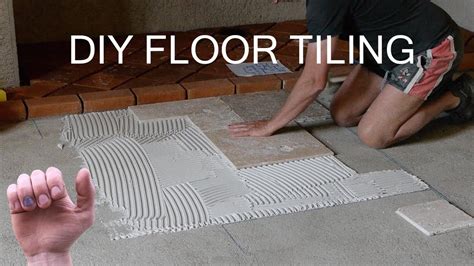 How to Build a Floor - Laying Tiles - YouTube