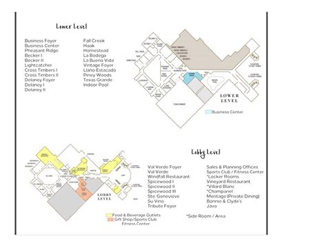 Hilton DFW Lakes Floor Plan Map – Heart of Texas Bead Retreat