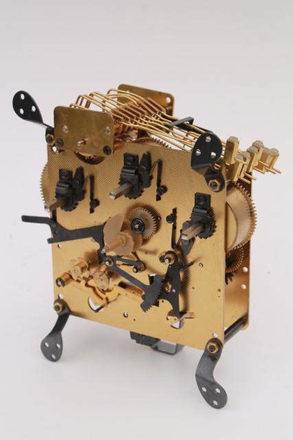 Vintage Howard Miller mechanical clock movement for repair / parts West Germany