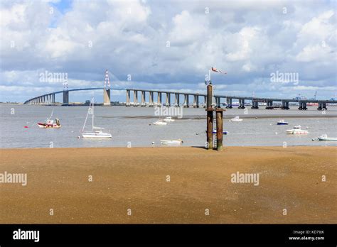 The Saint-Nazaire Bridge (Le pont de Saint-Nazaire), a cable-stayed ...