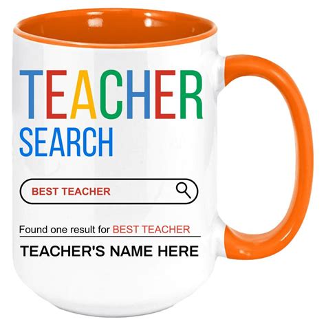 CUSTOM TEACHER MUG Personalized Mug Teacher Cup New | Etsy