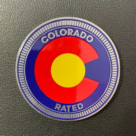 Metal Colorado Rated Badge for Jeep and Trail Rated or Not Vehicles - Etsy