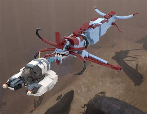 LEGO IDEAS - Subnautica - Reaper Leviathan and Seamoth