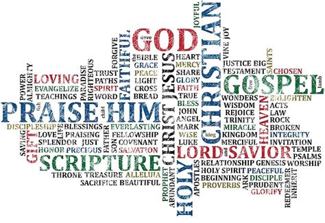 Christian Word Art Wallpaper Wall Mural by Magic Murals