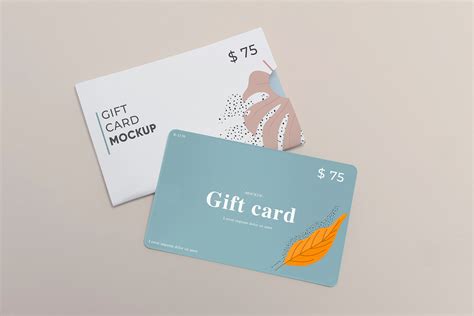 Gift Card Mockup | Creative Market