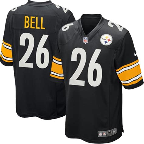 Youth Pittsburgh Steelers Le'Veon Bell Nike Black Team Color Game Jersey