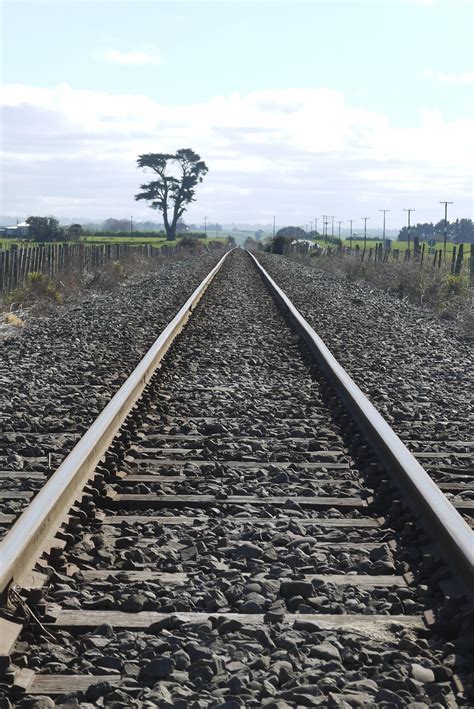 Free Images : landscape, nature, outdoor, technology, track, railway, sunset, field, sunlight ...