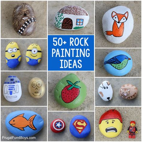 50+ Awesome Rock Painting Ideas - Frugal Fun For Boys and Girls