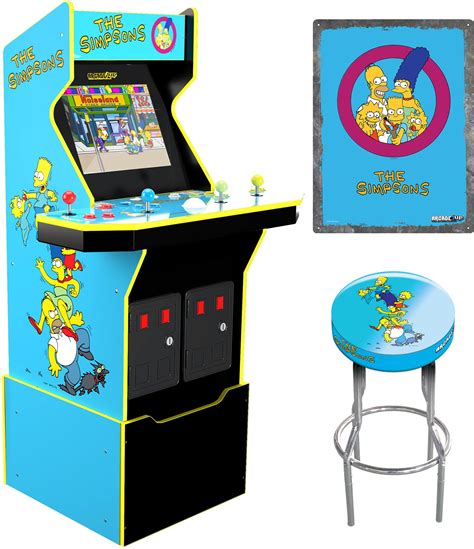 Arcade1Up The Simpsons Arcade Machine, 4-Foot — 4 Player Arcade Game ...