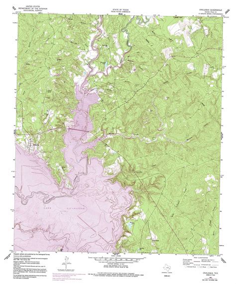 Onalaska topographic map, TX - USGS Topo Quad 30095g1