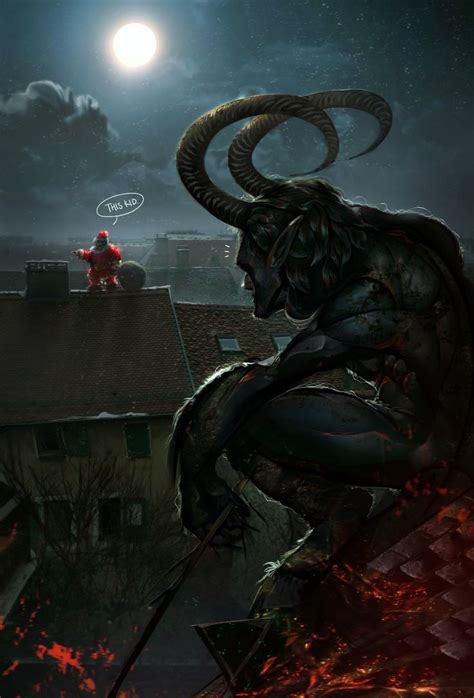 Krampus | Krampus, Beast creature, Horror art