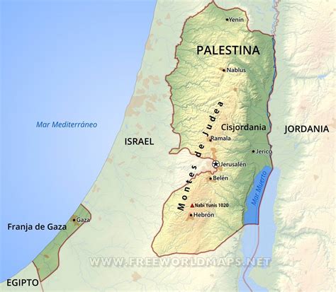 Mapa de Palestina