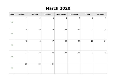 March 2020 Calendar With Holidays US | Calendar printables, March calendar printable, 2020 ...