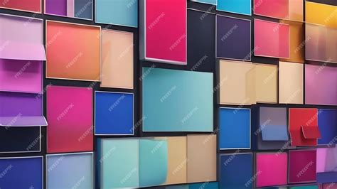 Premium AI Image | Modern color card design background