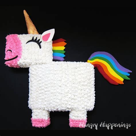 Rainbow Unicorn Cake with Tie-Dye Rainbow Cake Inside