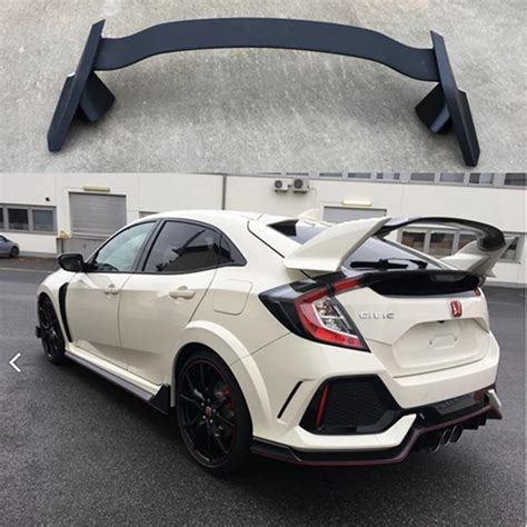 For Honda CIVIC hatchback Spoiler 2017 2018 ABS Plastic Unpainted ...