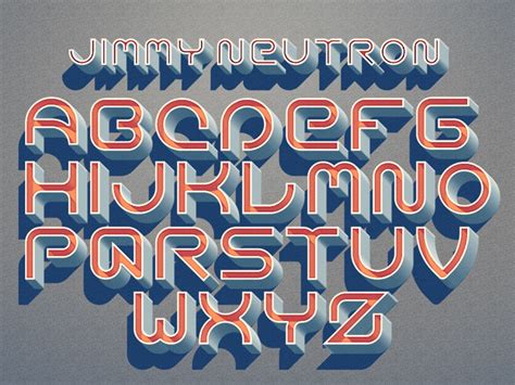 Jimmy Neutron - Typeface by Jimmy Weber on Dribbble