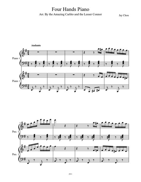 Four Hands Piano Sheet music | Download free in PDF or MIDI | Musescore.com