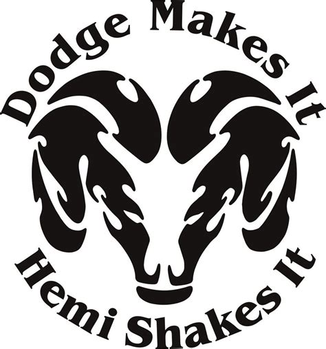 Dodge Ram Emblem Sticker