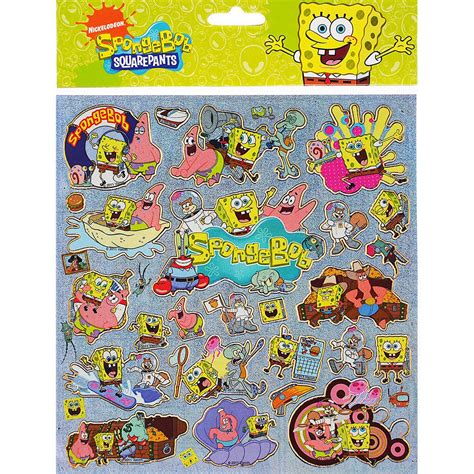 Spongebob Authentic Licensed 12 Sheets of Stickers